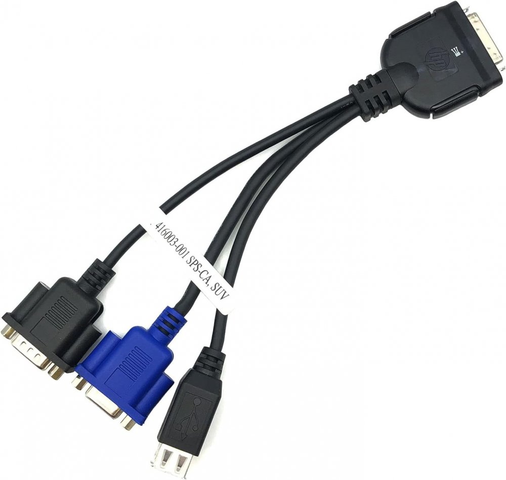 416003-001 HP cabo de diagnóstico I/O SUV Serial/2x USB/Video