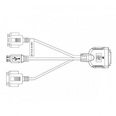 416003-001 HP cabo de diagnóstico I/O SUV Serial/2x USB/Video