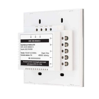 4300398 Intelbras Interruptor Inteligente Wifi Touch 6 teclas branco