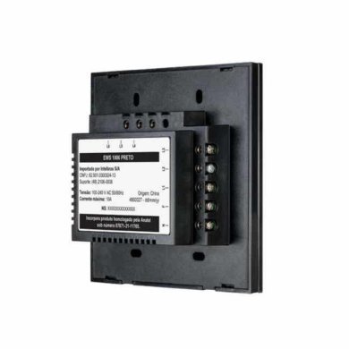 4300399 Intelbras Interruptor Inteligente Wifi Touch 6 teclas preto
