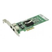 DELL PLACA REDE GENUÍNA DUAL GIGABIT 1P8D1 2x RJ45 10/100/1000Mbps PCI-E x4 compativel x8 e x16 (Espelho Alto e baixo)