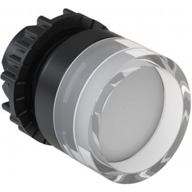 Botão Pulsador EAO 29MM guarda alta branco opaco