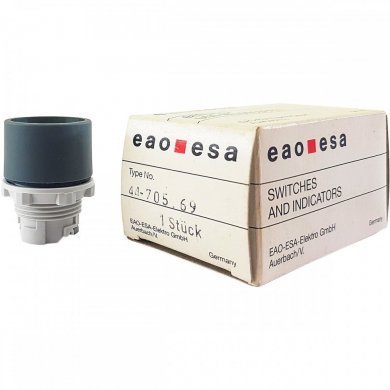 Botão Pulsador EAO 29MM guarda alta branco opaco