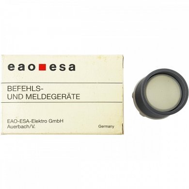 Botão Pulsador EAO 29MM guarda alta branco opaco