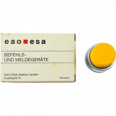 Botão Pulsador EAO 29MM não faceado amarelo opaco