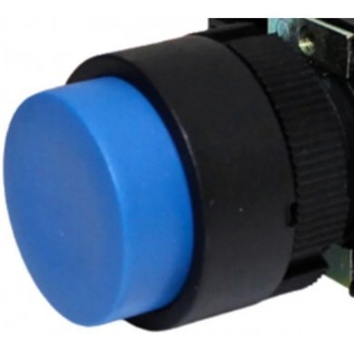 Botão Pulsador EAO 29MM não faceado azul opaco