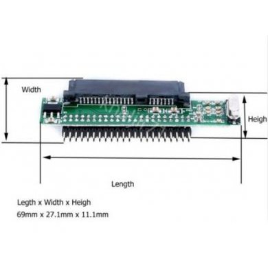 44IDEMACHO22SATAFEMEA Adaptador IDE 44 pinos Macho