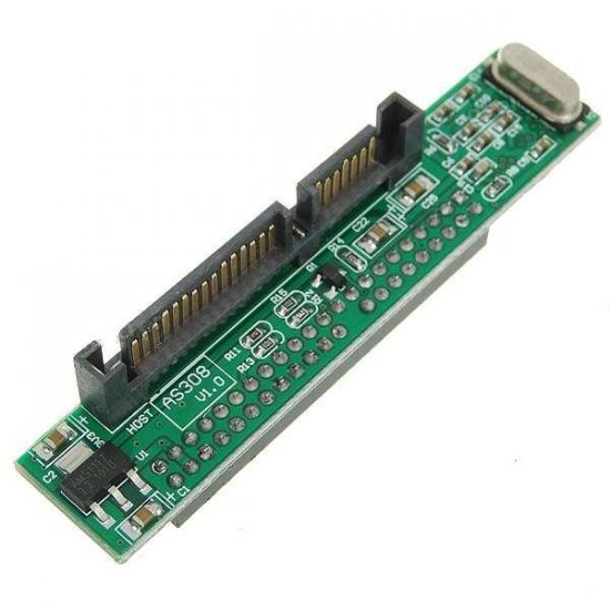 44IDETO22SATA Adaptador IDE 44 pinos Femea para SATA 22 pinos Macho