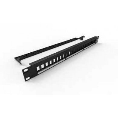45502 HAMMER PATCH PANEL 24P RJ45 CAT6 1U 19 POLEG.