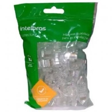 4568043 Intelbras Conector RJ45 CAT5e de passagem UTP