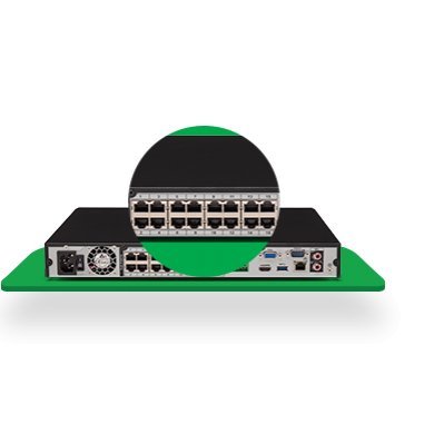 Intelbras DVR NVD 3116P 16 canais FULL HD 4K 16x PoE