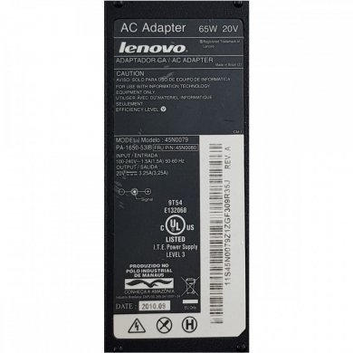 Fonte Lenovo original 3.25A 20V 65W 7.9x5.5mm
