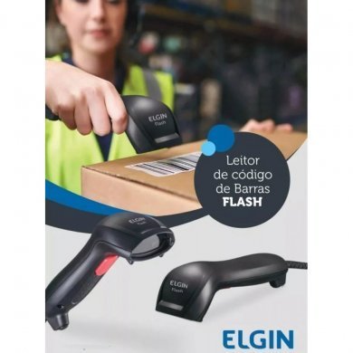 Elgin Leitor Código de Barras CCD Flash USB