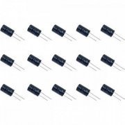 Kit 15x capacitor eletrolitico 470uF 100V 16x26mm tolerância ...