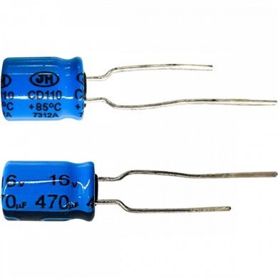 470UF-16V-CD110-7312A Kit 25x capacitor eletrolitico 470uF 16V 8x12mm