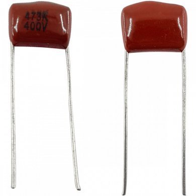 50x Capacitor Poliéster Metalizado 47NF 400V 473K