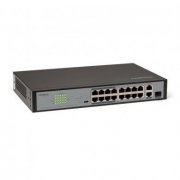 Intelbras switch 16 portas fast POE 10/100Mbps 2 portas gigabit ethernet com 1 porta mini GBIC combo