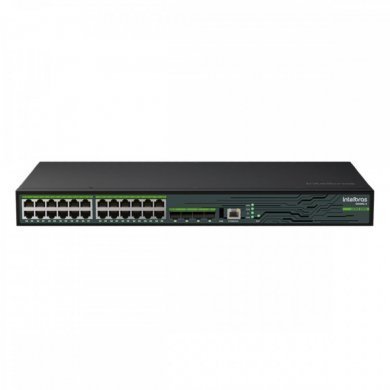 4760097 Intelbras Switch 24 Portas Gigabit 4 SFP+ 10Gbps