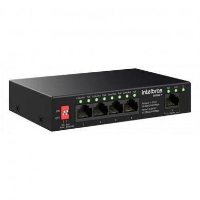 4760130 Intelbras Switch 5 portas gigabit POE S1105G-P