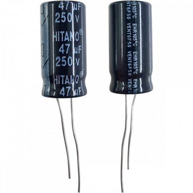 Kit 15x capacitor eletrolitico 47uF 250V HITANO