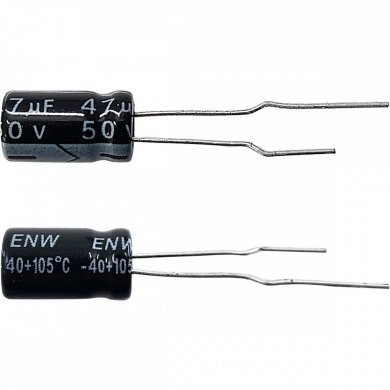 47UF-50V-ENW-105 Capacitor eletrolítico ENW 47uf 50v 105ºC (Kit 25x)