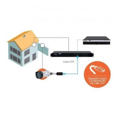 4811016 Power Balun Intelbras 16 canais VB 1016 WP