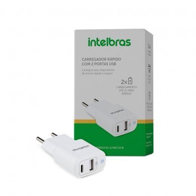 4820045 Intelbras carregador USB/TIPO-C EC1 Fast 12W