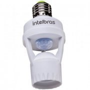 Intelbras Interruptor c/ Sensor de Presença Para Iluminação de Ambientes Ângulo de detecção 360° Tipo de bocal E27