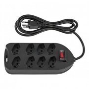 Intelbras Filtro de Linha 8 Tomadas EPE 1008 Fusível e Varistor 10A - BIVOLT - Preto