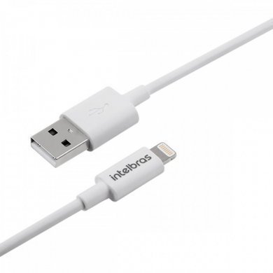 4830062 Intelbras cabo lightning USB 2.4A MFI 1.2 metros