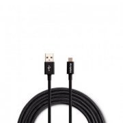 Foto de 4830074 Intelbras Cabo Micro USB para USB A 1.5 metros preto trançado em Nylon