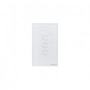 INTELBRAS INTERRUPTOR Smart EWS- 1003 3 Teclas Touch Branco IZY SMART WIFI COMPATÍVEL COM AMAZON ALEXA E GOOGL