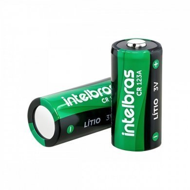 4860004 Intelbras bateria de Litio CR123A cilíndrica 3V