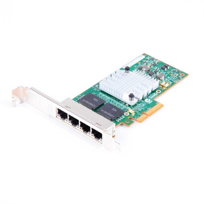 IBM Intel 1340-T4 Quad Port Gigabit Ethernet PCIe Network Adapter Card – 4 Ports, 1Gbps, Part 49Y4242