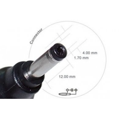 HP Cabo de Força DC TIP 4.0 x 1.7mm 2 Fios