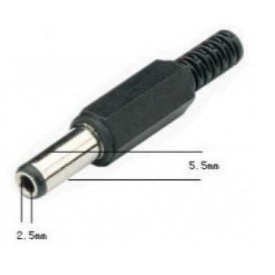 4.165.27 Conector DC P4 5.5x2.5mm 9mm