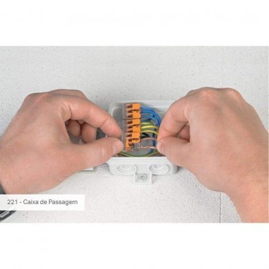 Duallux conector de emenda 2 polos até 4mm