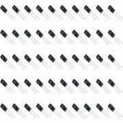 50x Capacitor Eletrolitico 4.7uf 400V 105º KOME dimensões: 8x12mm (pacote com 50 unidades)