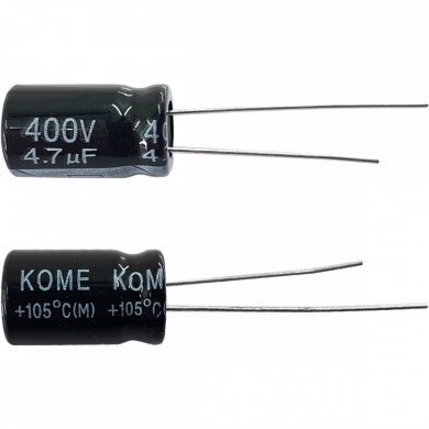 4.7UFX400V-105 50x Capacitor Eletrolitico 4.7uf 400V 105º KOME