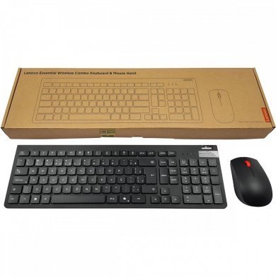 Lenovo teclado e mouse sem fio Essential Gen 2