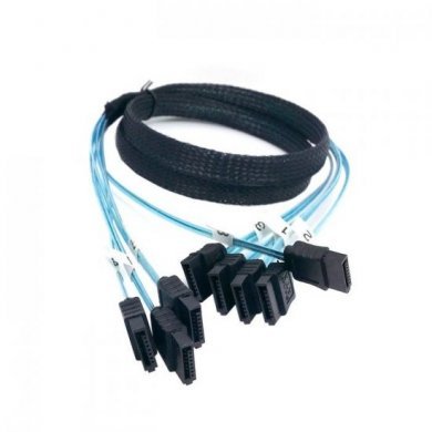 4x-SATA7P-SAS10GB Cabo 4x SATA/SAS 7 Pinos 6Gbs 1 Metro