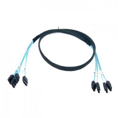 Cabo 4x SATA/SAS 7 Pinos 6Gbs 1 Metro