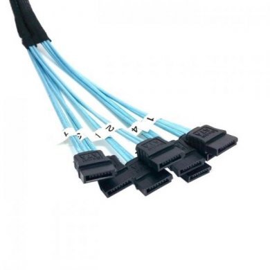 Cabo 4x SATA/SAS 7 Pinos 6Gbs 1 Metro