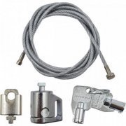 Lenovo trava de segurança notebook ou CPU e monitor prateado com chave reserva