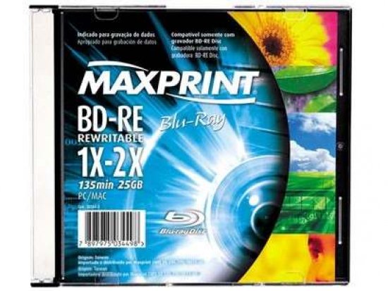 50244-3 Mídia Blu-ray MAXPRINT 25GB Regravável