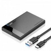 Ugreen Case Externo HD 2.5 SATA 3 conector USB Cabo destacavel USB-A  / Tipo-C