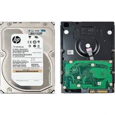 507613-002 HP HD 1TB 6G SAS 7.2K rpm LFF 3.5 POL DP MIDLINE