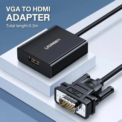 50945 Ugreen adaptador VGA macho para HDMI femea 1080p