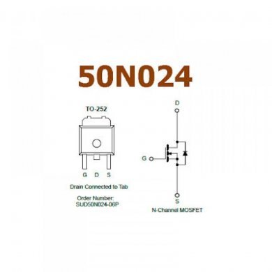 50N024 Mosfet N-Channel 20V 20A 175° TO-252