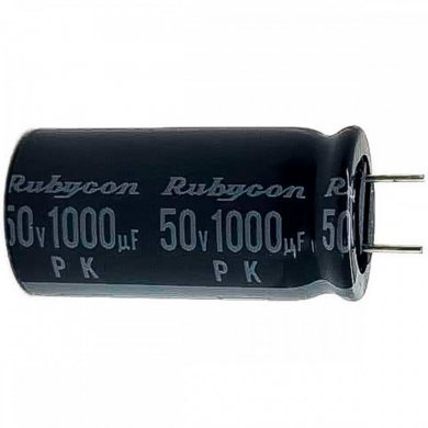 Capacitor eletrolítico 1000uF 50V (Kit 5 unidades)